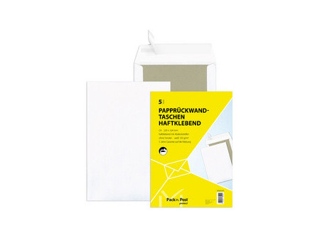 MAILmedia pochette d'expédition avec dos carton, B4, blanc