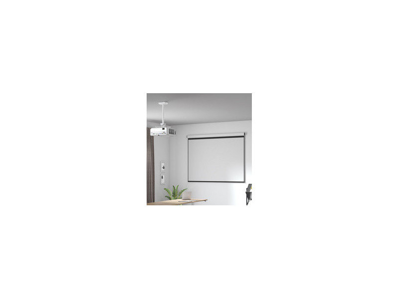LogiLink Support de plafond pour vidéoprojecteur, blanc