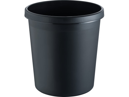helit Corbeille à papier 'the german', 18 litres, PE, noir