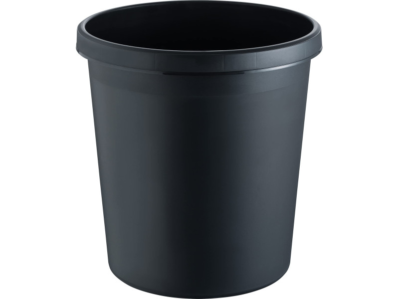 helit Corbeille à papier 'the german', 18 litres, PE, noir