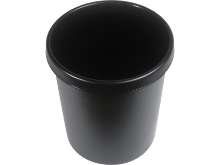 helit Corbeille à papier 'the german', 18 litres, PE, noir