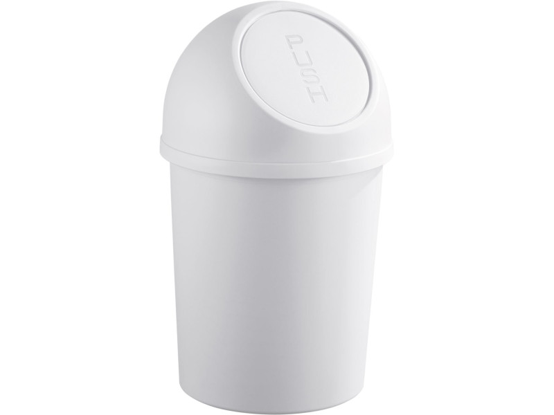 helit Poubelle 'the flip', 6 litres, gris lumière