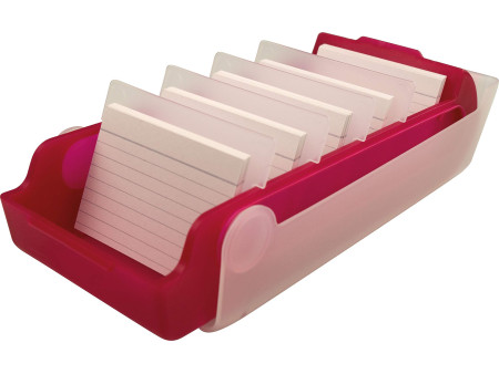 helit Boîte à fiches éducatives 'the beebox' A8, framboise