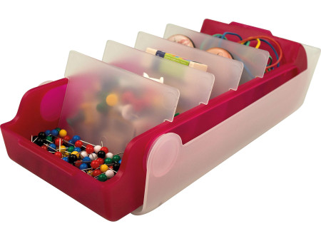 helit Boîte à fiches éducatives 'the beebox' A7, framboise