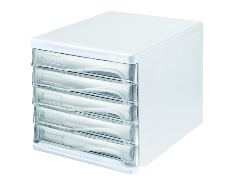 helit Module de classement 'the wave', 5 tiroirs, blanc/