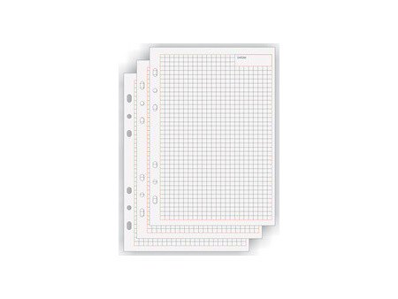 bind Fiche de rechange pour notes Manager, A5, quadrillé