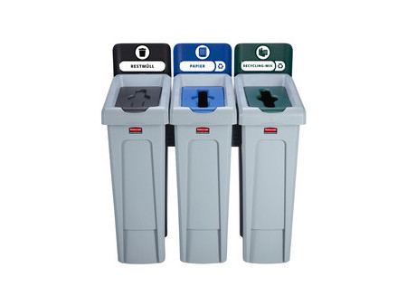 Rubbermaid Etiquettes pour la station de recyclage Slim Jim