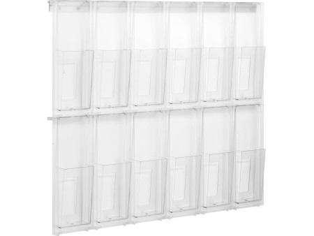 helit Porte-brochures mural 'the placativ', transparent