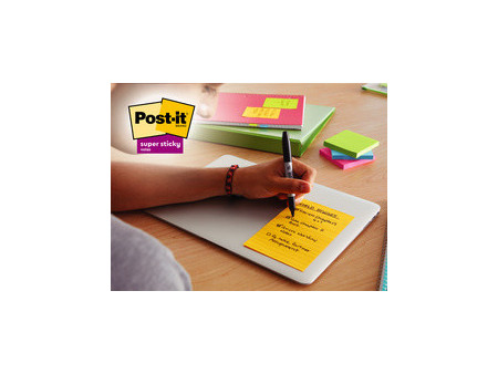 Post-it Bloc note super sticky notes, 101 x 101 mm, ligné