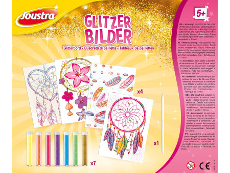 Joustra Kit de loisirs créatifs 'TABLEAUX DE PAILLETTES'