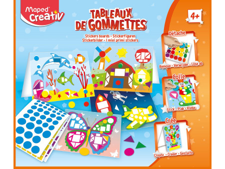 Joustra Tableaux de gommettes STICKER BOARDS, 33 pièces