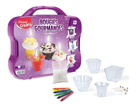 Joustra Kit créatif 'BOUGIES GOURMANDES', dans une mallette