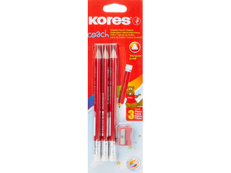 Kores Crayon COACH, triangulaire, degré de durété: 2 HB