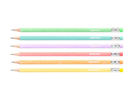 Kores Crayon à papier 'Grafitos Style Pastel', dureté: HB