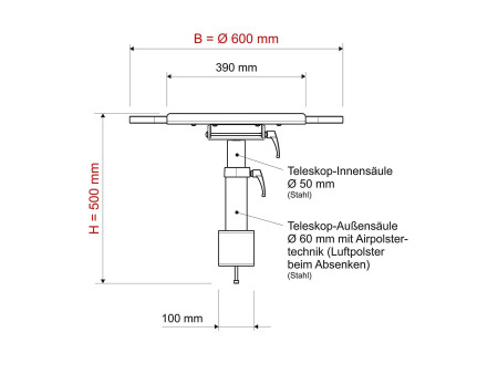 MAUL Pupitre de table ergonomique, plateau mélaminé