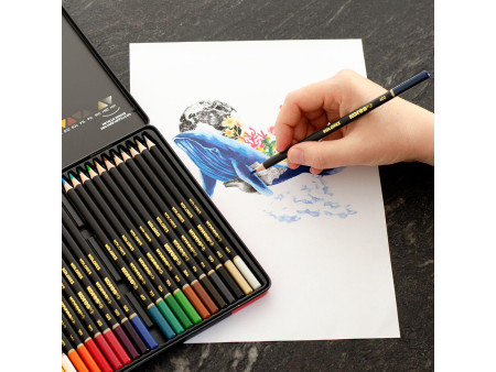 Kores Crayon de couleur 'KOLORES SELECTION', étui de 24