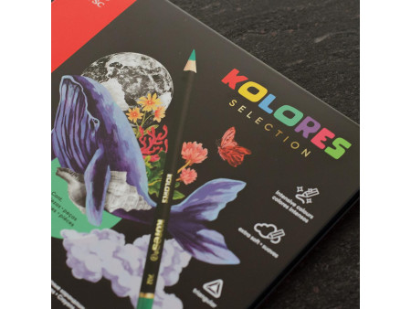 Kores Crayon de couleur 'KOLORES SELECTION', étui de 24