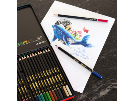 Kores Crayon de couleur 'KOLORES SELECTION', étui de 24