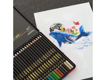 Kores Crayon de couleur 'KOLORES SELECTION', étui de 24