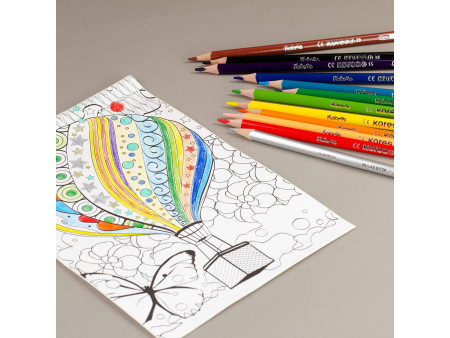 Kores Crayons de couleur triangulaires 'Hobby Koloring',