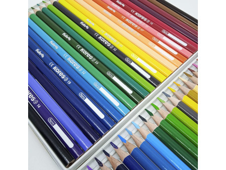 Kores Crayons de couleur triangulaires 'Hobby Koloring',