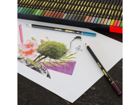 Kores Crayon de couleur 'KOLORES SELECTION', étui de 72