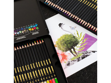 Kores Crayon de couleur 'KOLORES SELECTION', étui de 72