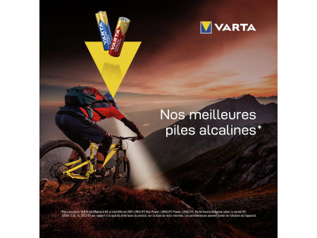 VARTA Pile alcaline Longlife Power, Mignon (AA), 24 pièces
