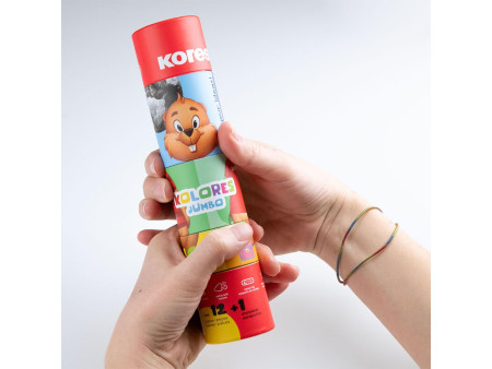 Kores Crayon de couleur 'Kolores JUMBO Twist & Turn', étui