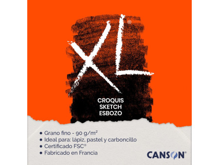 CANSON Bloc à croquis et esquisse 'XL CROQUIS', A4, 90 g/m2