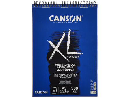 CANSON Bloc de dessin XL MIXED MEDIA Textured, A3