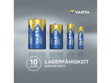 VARTA Pile alcaline Longlife Power, Micro (AAA), 24 pièces
