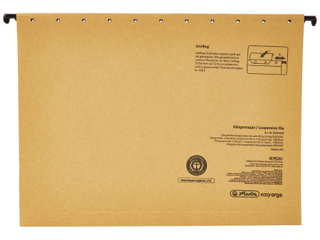 herlitz Dossiers suspendus UniReg easyorga, A4, ouvert coté