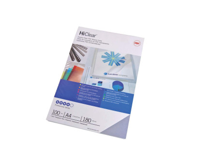 GBC Couverture de reliure HiClear, format A3, PVC, 0,24 mm