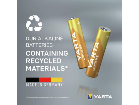 VARTA Pile alcaline Longlife, Micro (AAA), 12 pièces
