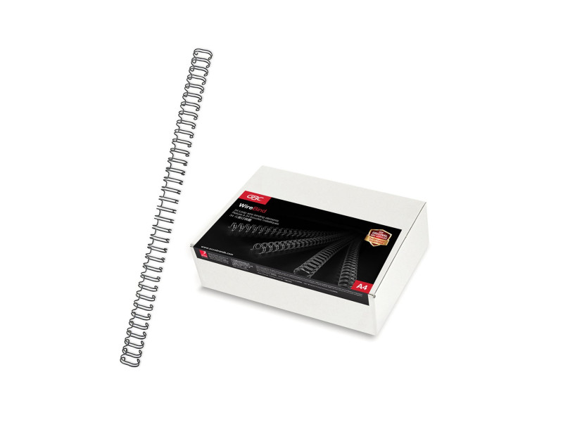 GBC Peigne à relier métal WireBind, A4, 34 boucles, 9,5 mm