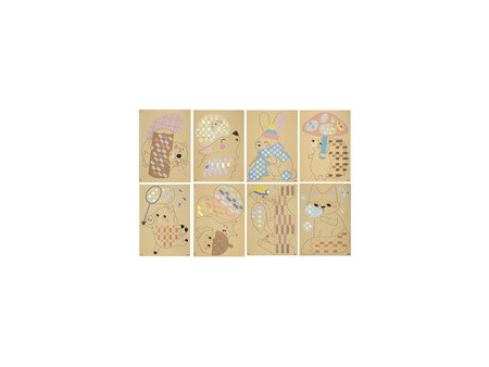 folia Motifs à tresser Animaux de la forêt, 225 pièces