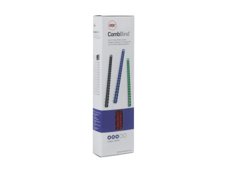 GBC Peigne à relier en plastique CombBind, A4, 14 mm, noir