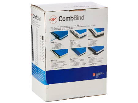 GBC Peigne à relier en plastique CombBind, A4, 51 mm, blanc