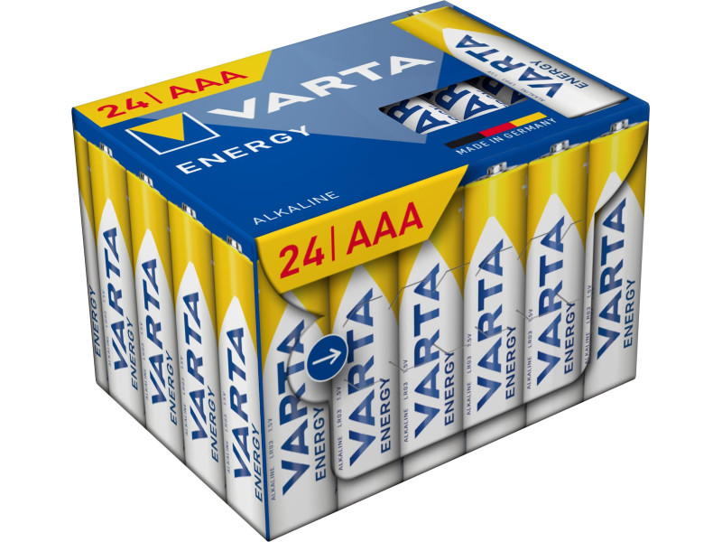 VARTA Pile alcaline Energy, Micro (AAA), 24 pièces