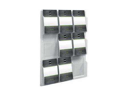 helit Porte-brochures mural 'the clearly', transparent