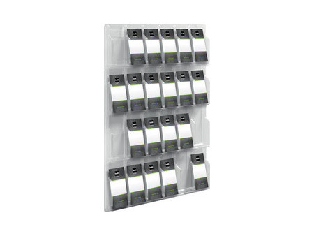 helit Porte-brochures mural 'the clearly', transparent