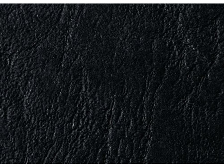 GBC Couverture de reliure Grain cuir, A4, 250 g/m2, noir