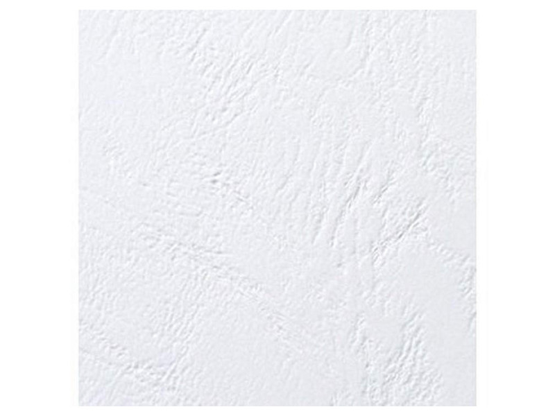 GBC Couverture de reliure grain cuir, A5, 250 g/m2, blanc