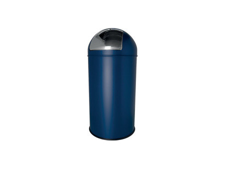 helit Poubelle en métal 'the dome', 30 litres, gris moyen
