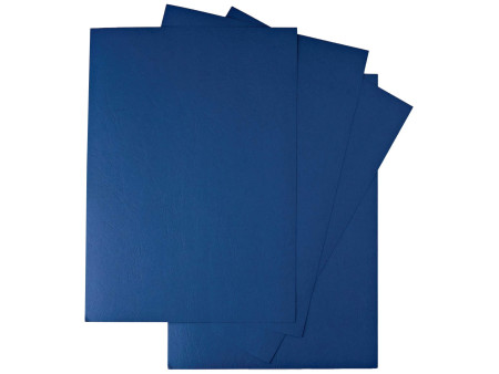 GBC Couverture de reliure grain cuir, A4, bleu royal