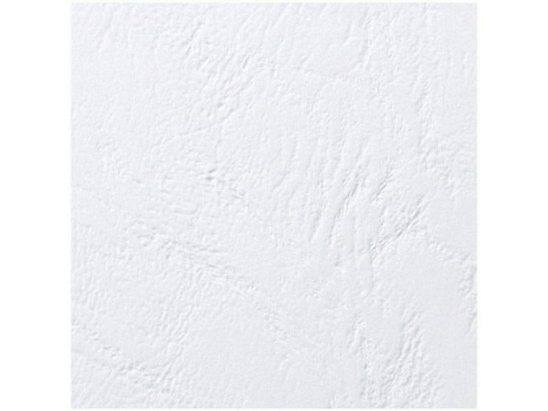 GBC Couverture de reliure Grain cuir, A4, 250 g/m2, blanc