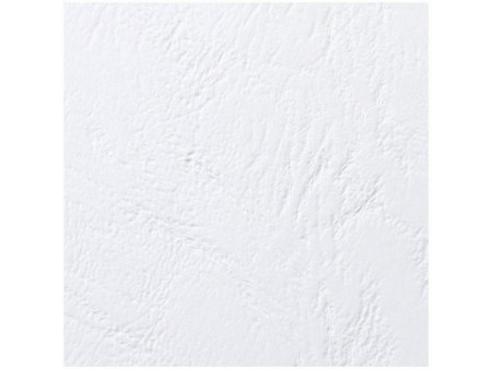 GBC Couverture de reliure Grain cuir, A4, 250 g/m2, blanc