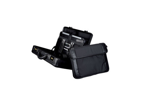 Alassio Attaché-case 'MODICA', similicuir / nylon, noir