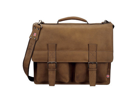 Alassio Sac à bandoulière 'EARL' cuir, marron clair